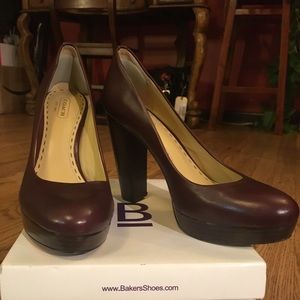 Coach burgundy heels